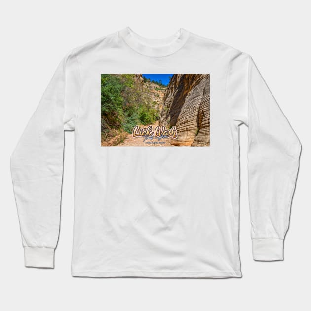 Lick Wash Trail Hike Long Sleeve T-Shirt by Gestalt Imagery
